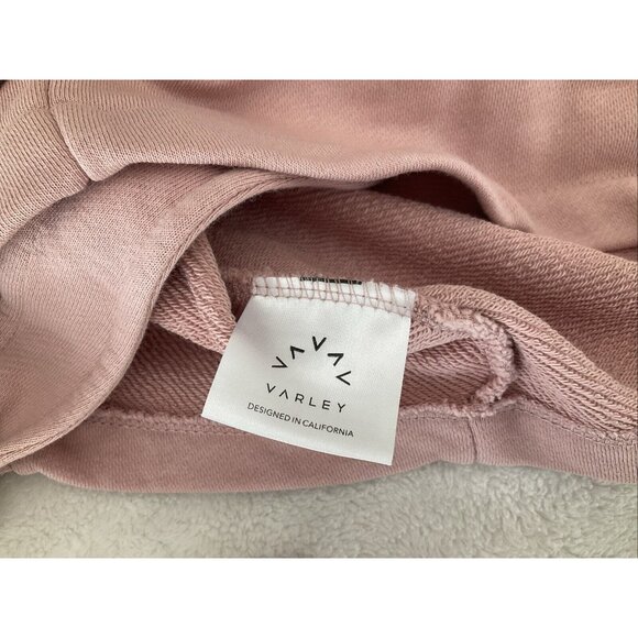 Varley Weymouth Open Tie Back Long Sleeve Sweatshirt Size Medium Dusty Pink - Picture 12 of 14